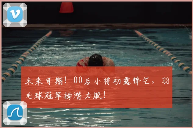 未来可期！00后小将初露锋芒，羽毛球冠军榜潜力股！